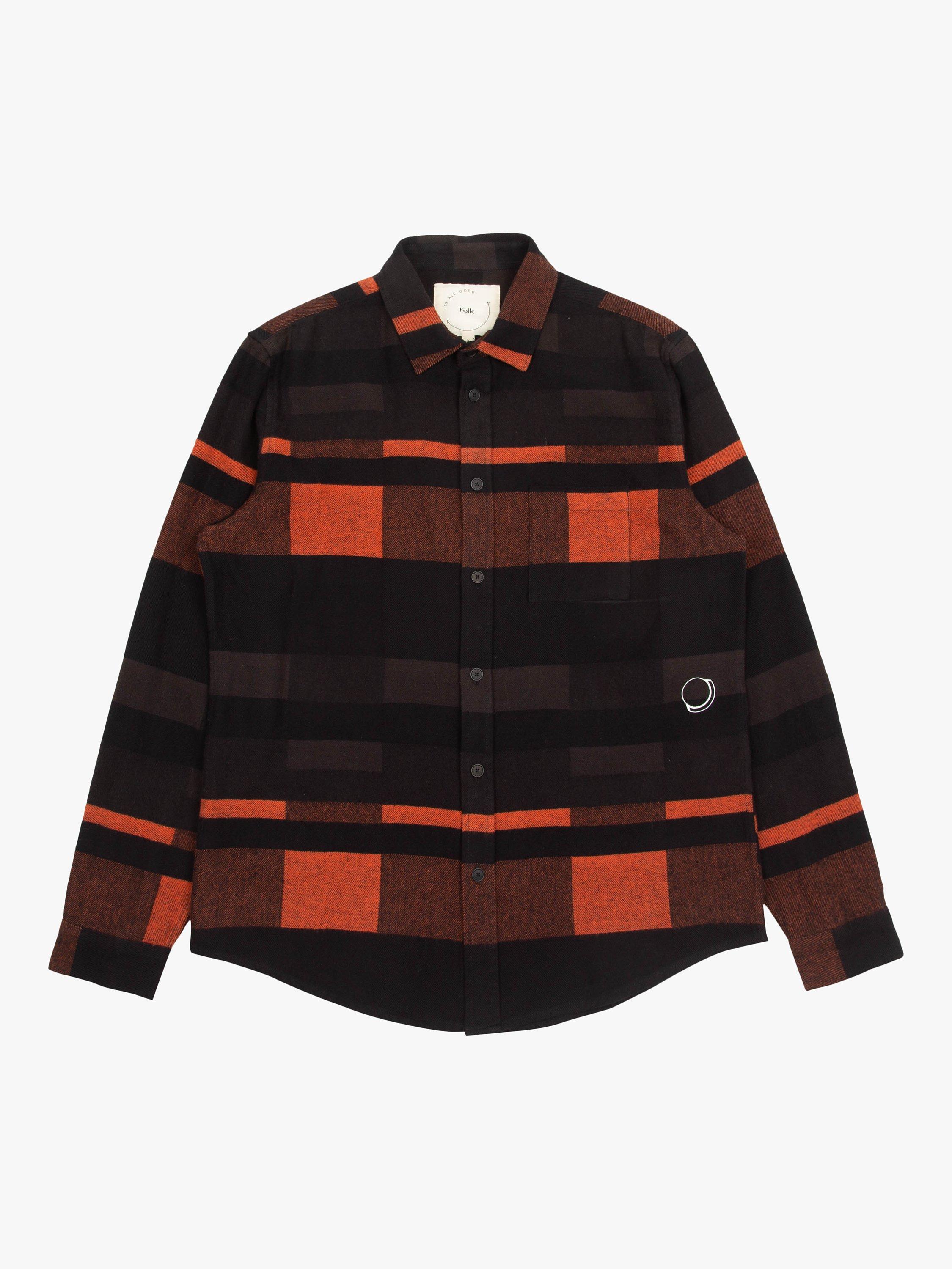 It's All Good Folk Blanket Check Shirt, Black/Multi