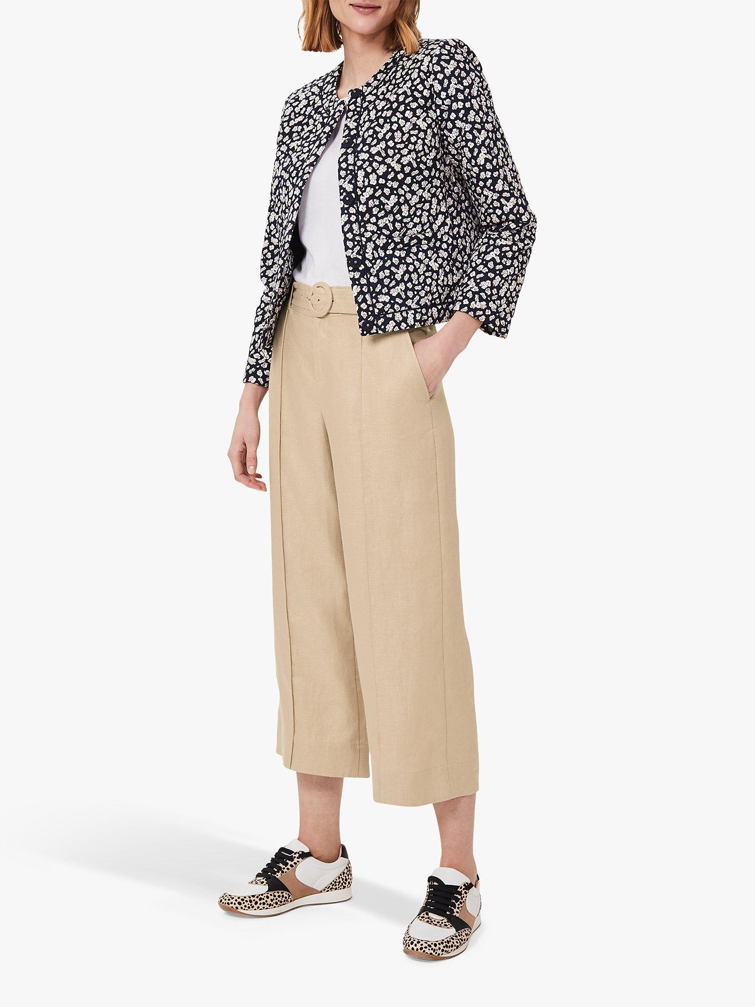 Hobbs Kiera Culotte Trousers, Sand