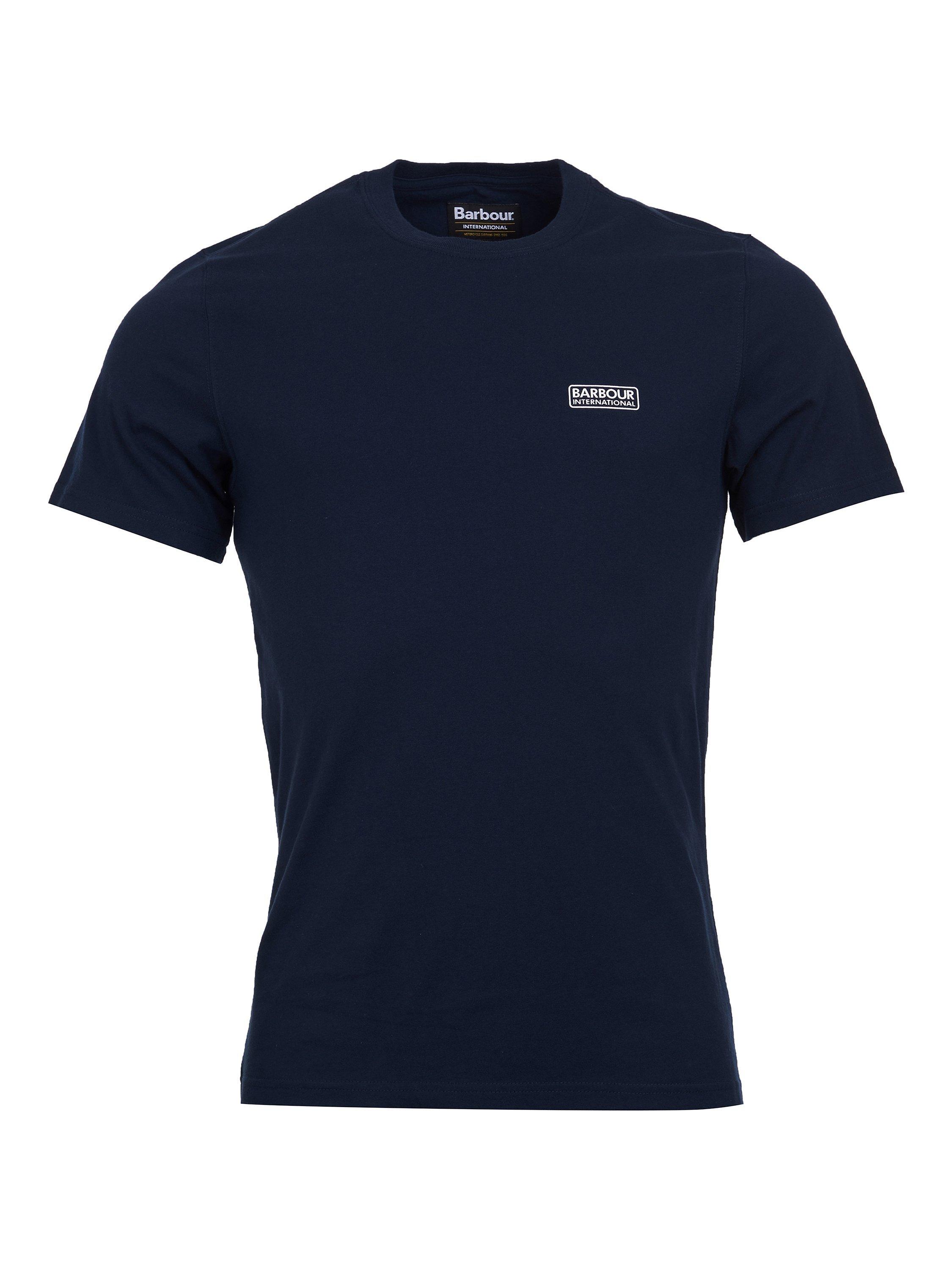 Product image 4 of 7, which shows Barbour International Slim Fit Crew T-Shirt, Navy, S