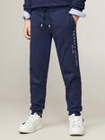 Tommy Hilfiger Kids' Essential Organic Cotton Logo Joggers, Twilight Navy