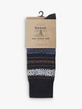 Barbour Boyd Fair Isle Socks, Navy