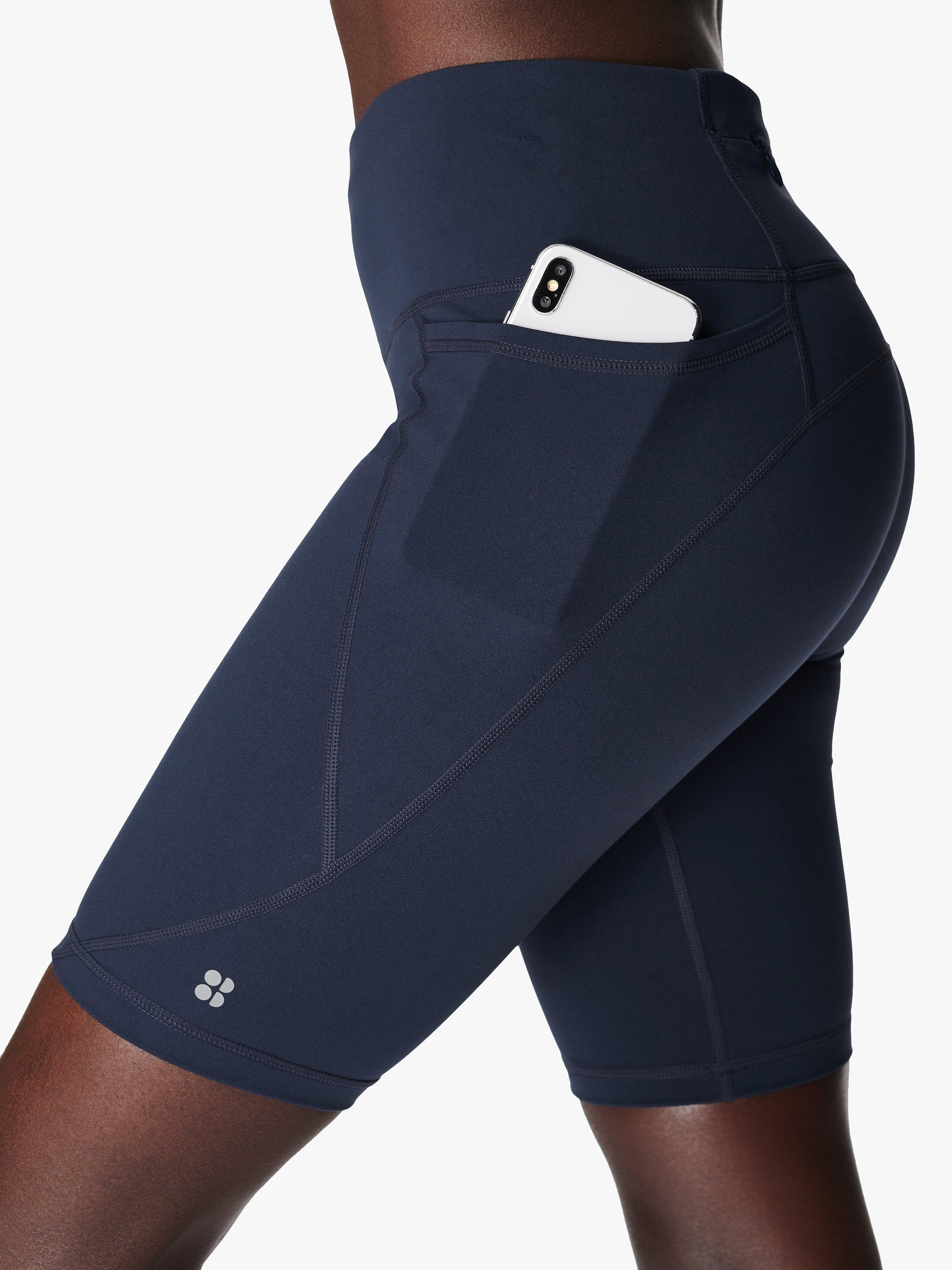 Sweaty Betty Power 9" Gym Shorts, Navy, XXS