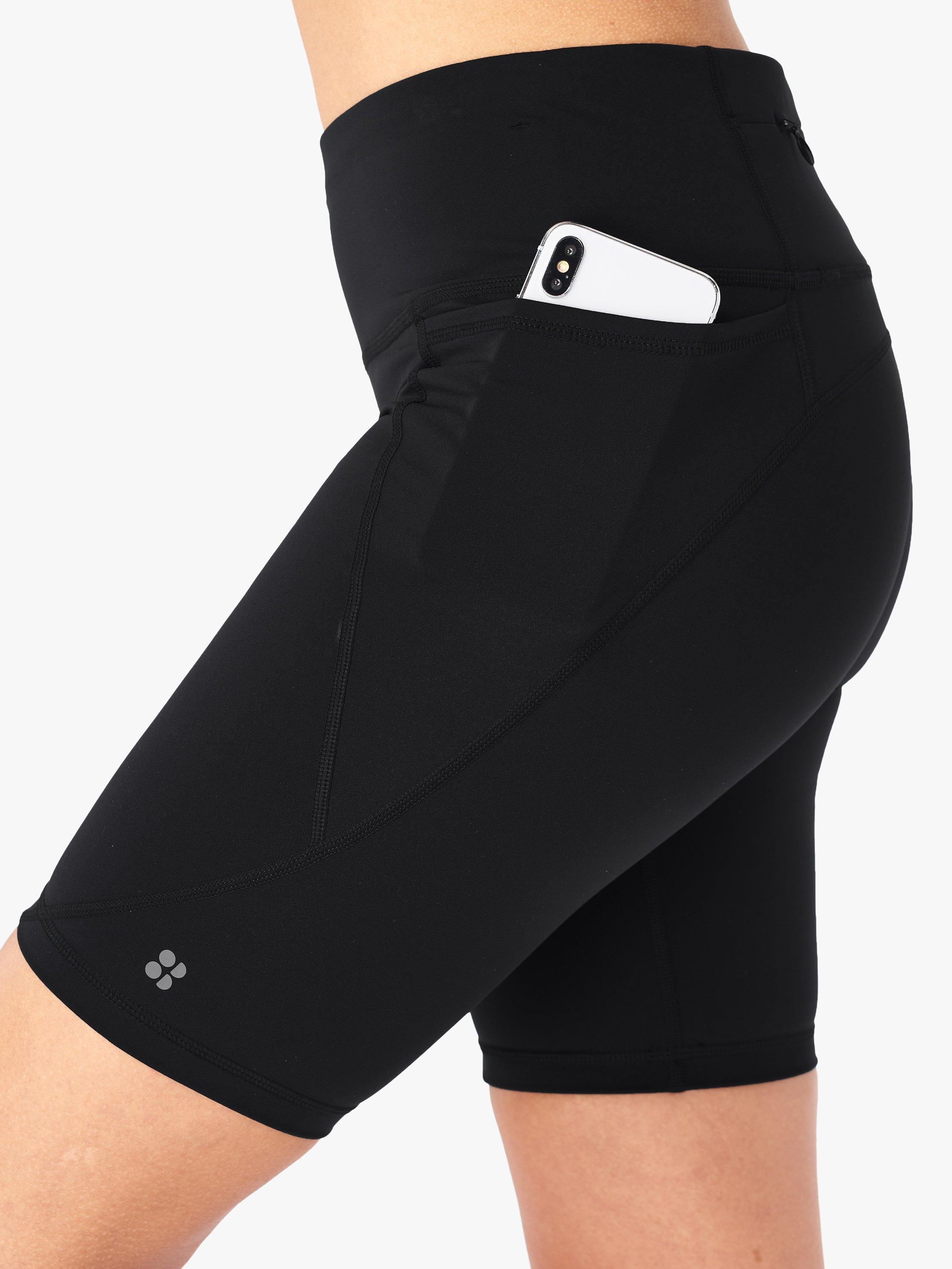 Product image 7 of 10, which shows Sweaty Betty Power 9" Biker Shorts, Black, XXS