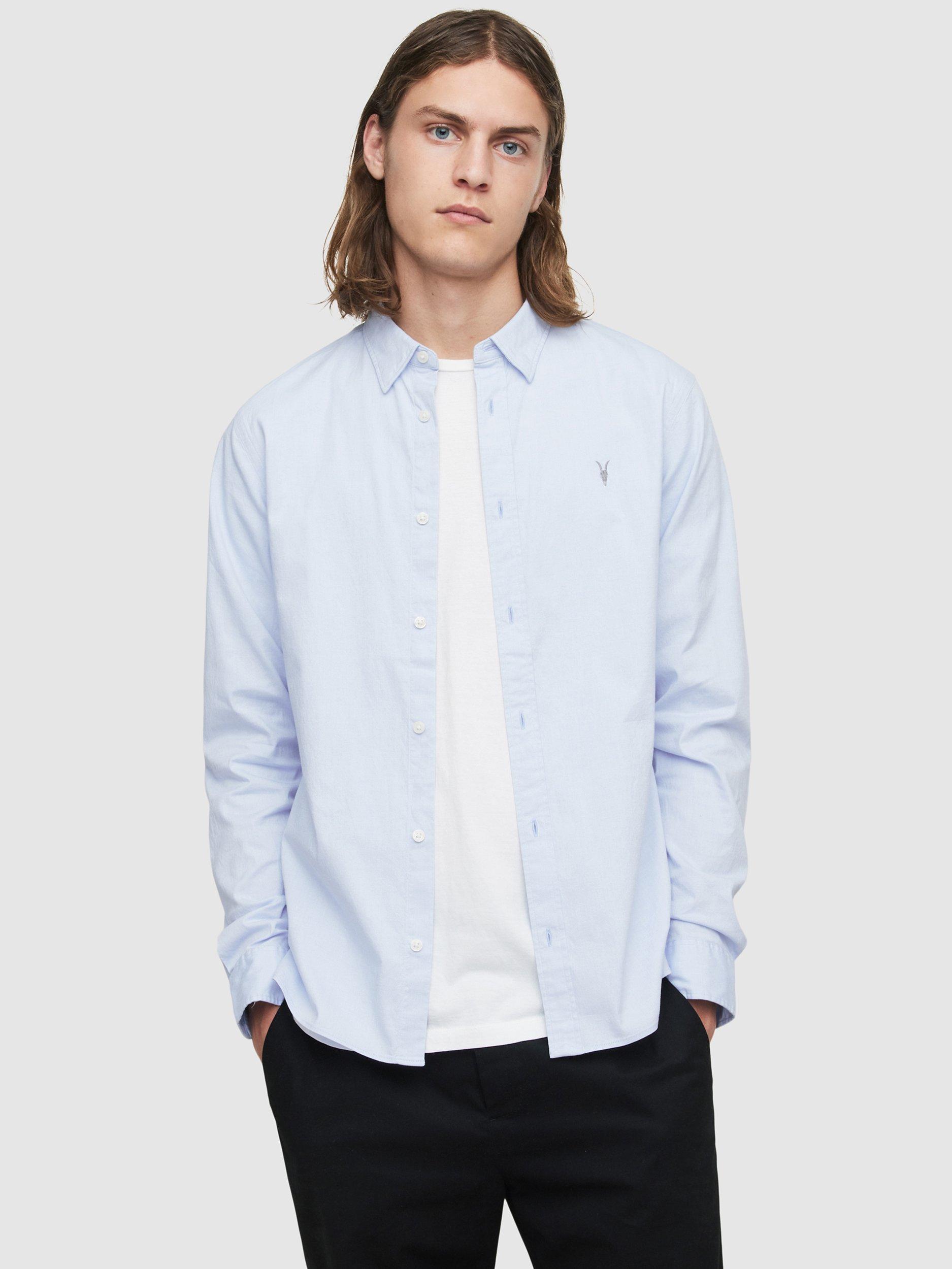AllSaints Hawthorne Shirt, Blue Light