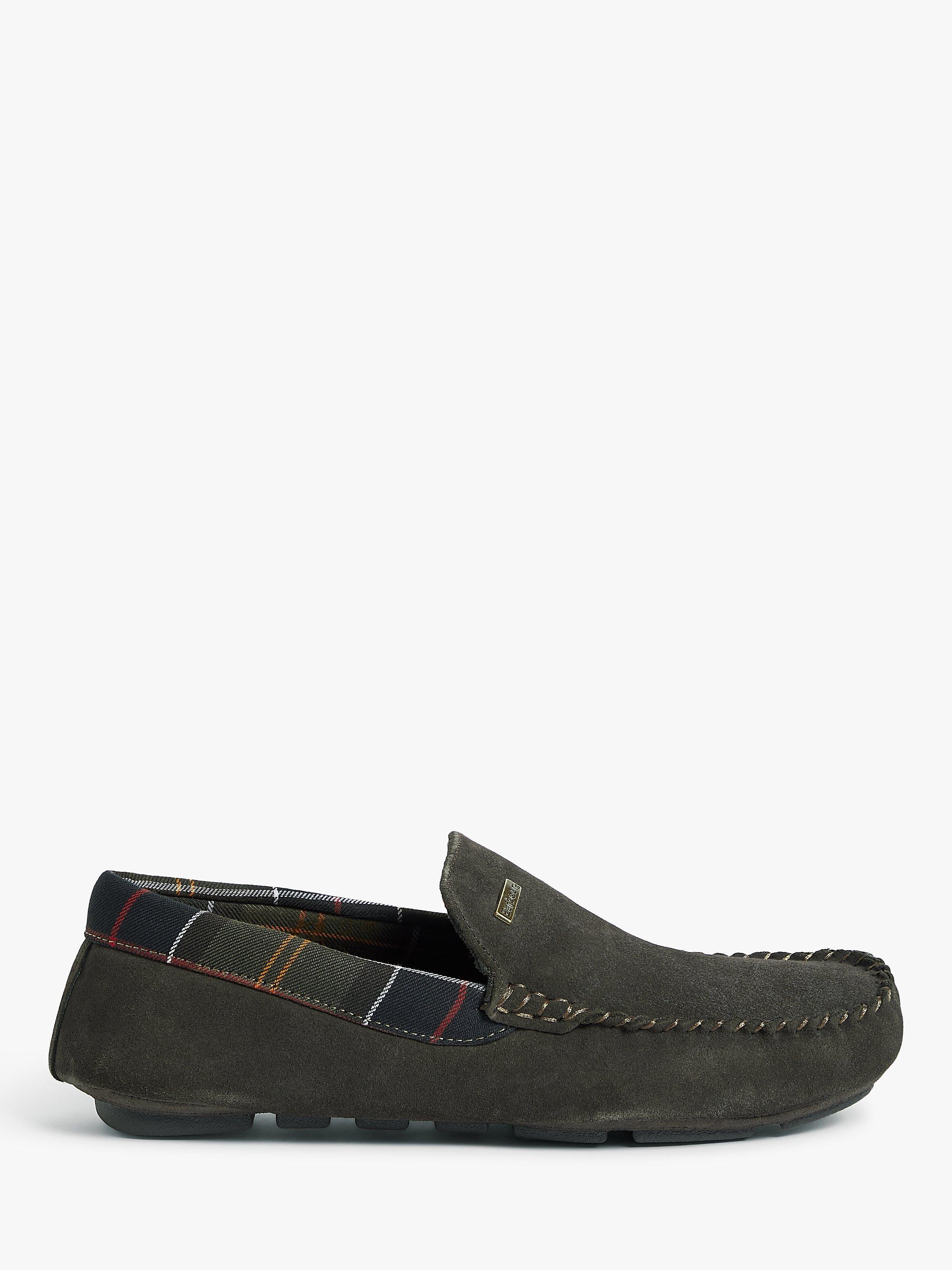 Barbour Barrow Moccasin Slippers, Chocolate