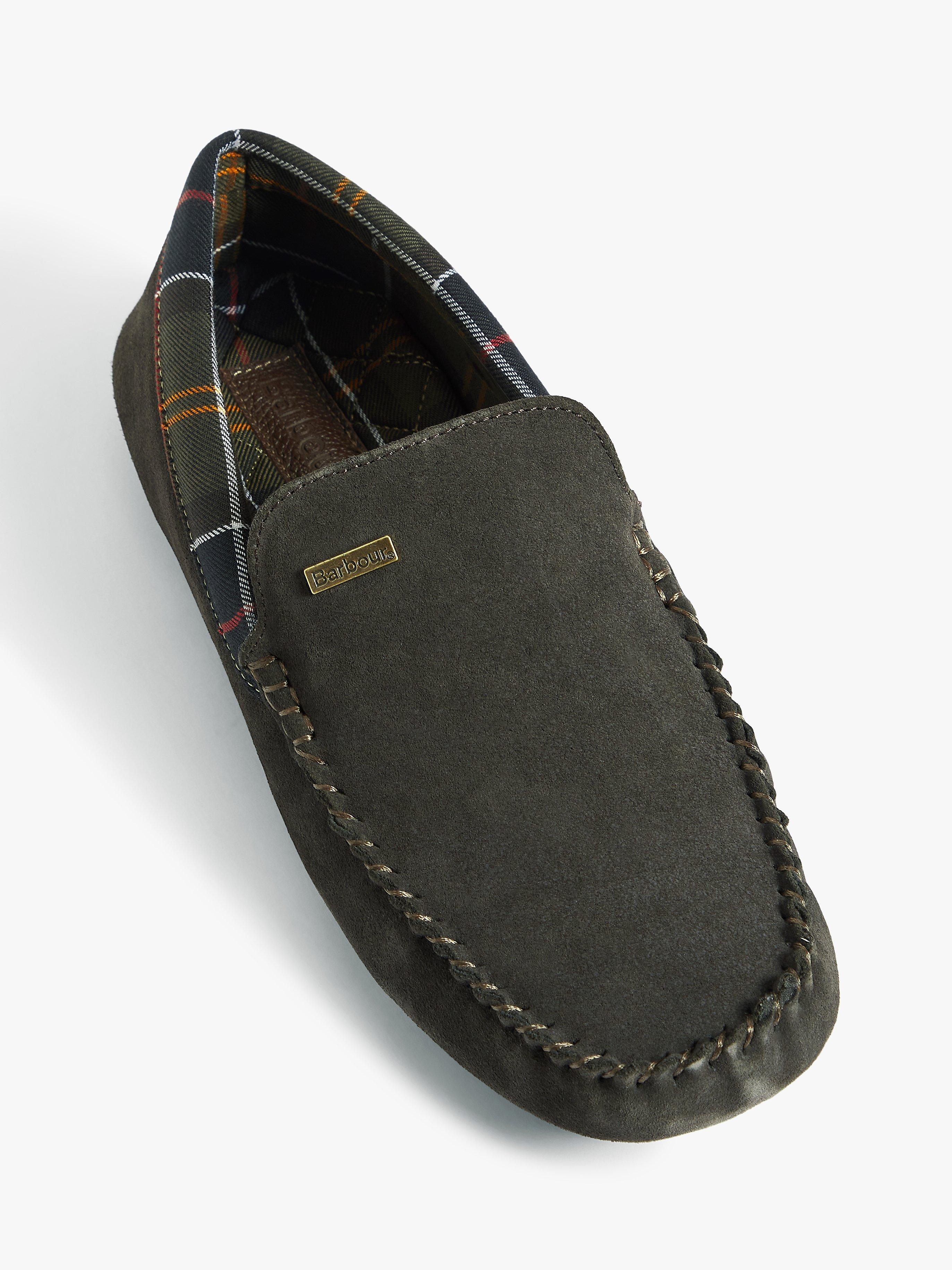 Barbour Barrow Moccasin Slippers Chocolate 7