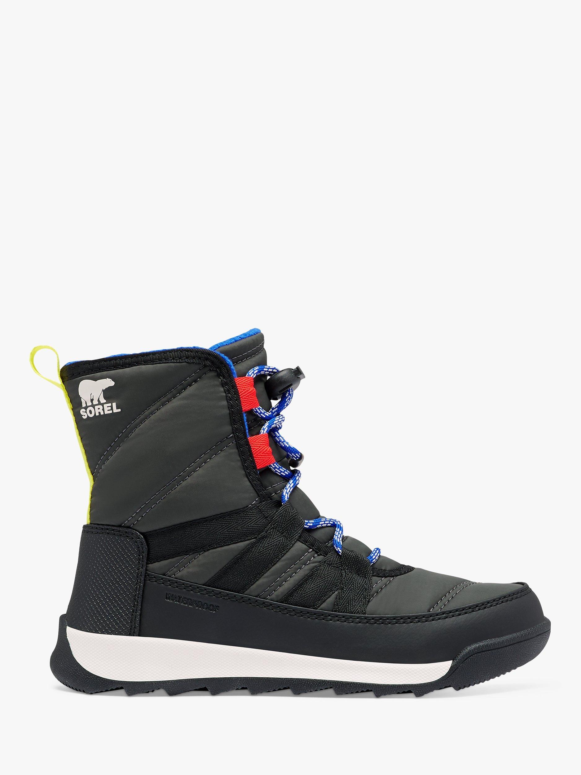 SOREL Kids' Whitney II Short Lace Waterproof Snow Boots, 048 Coal