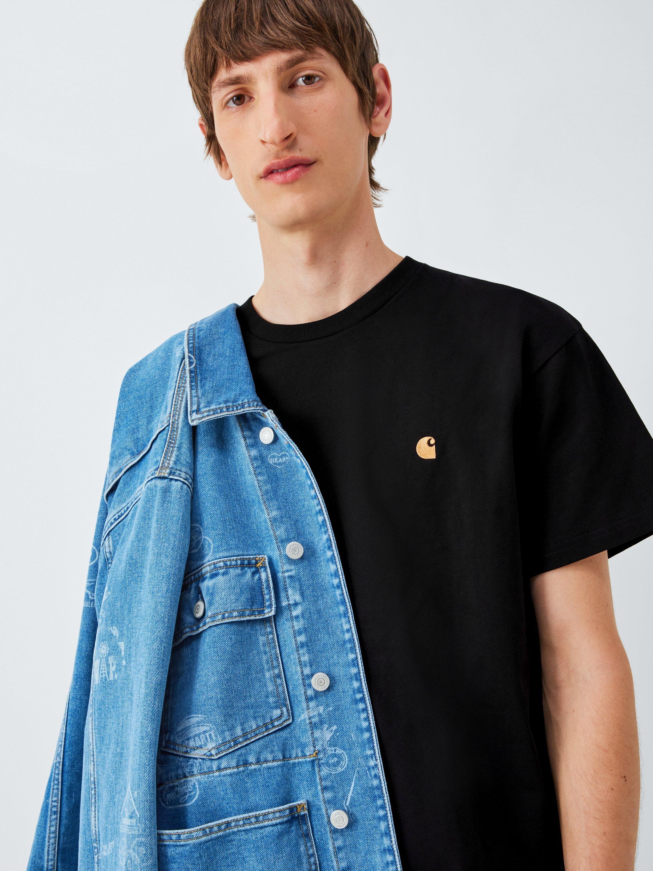 Product image 6 of 6, which shows Carhartt WIP Chase Short Sleeve T-Shirt, Black, S