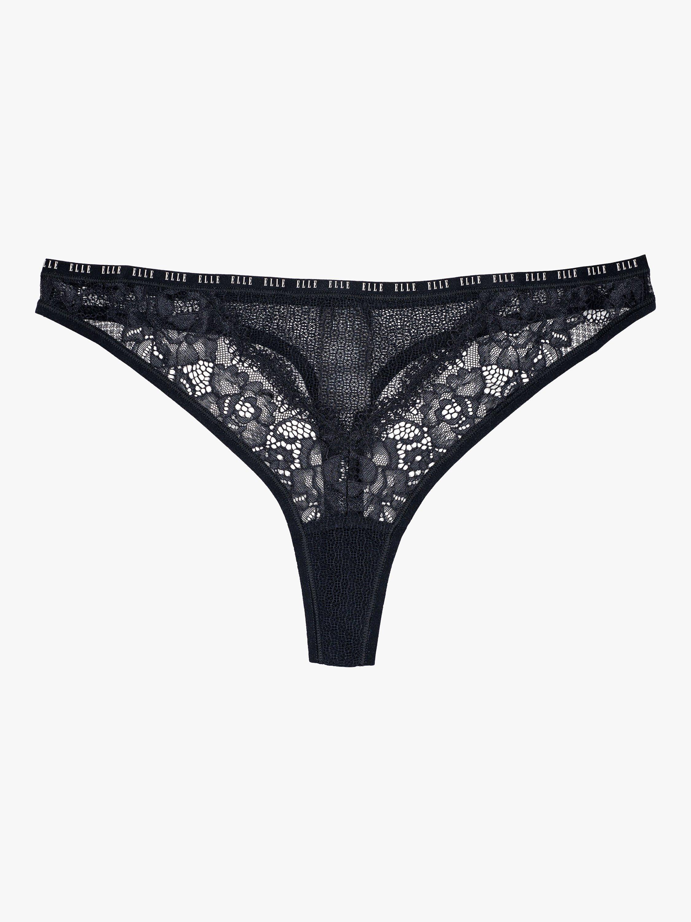 Product image 5 of 8, which shows Lace Thong BK