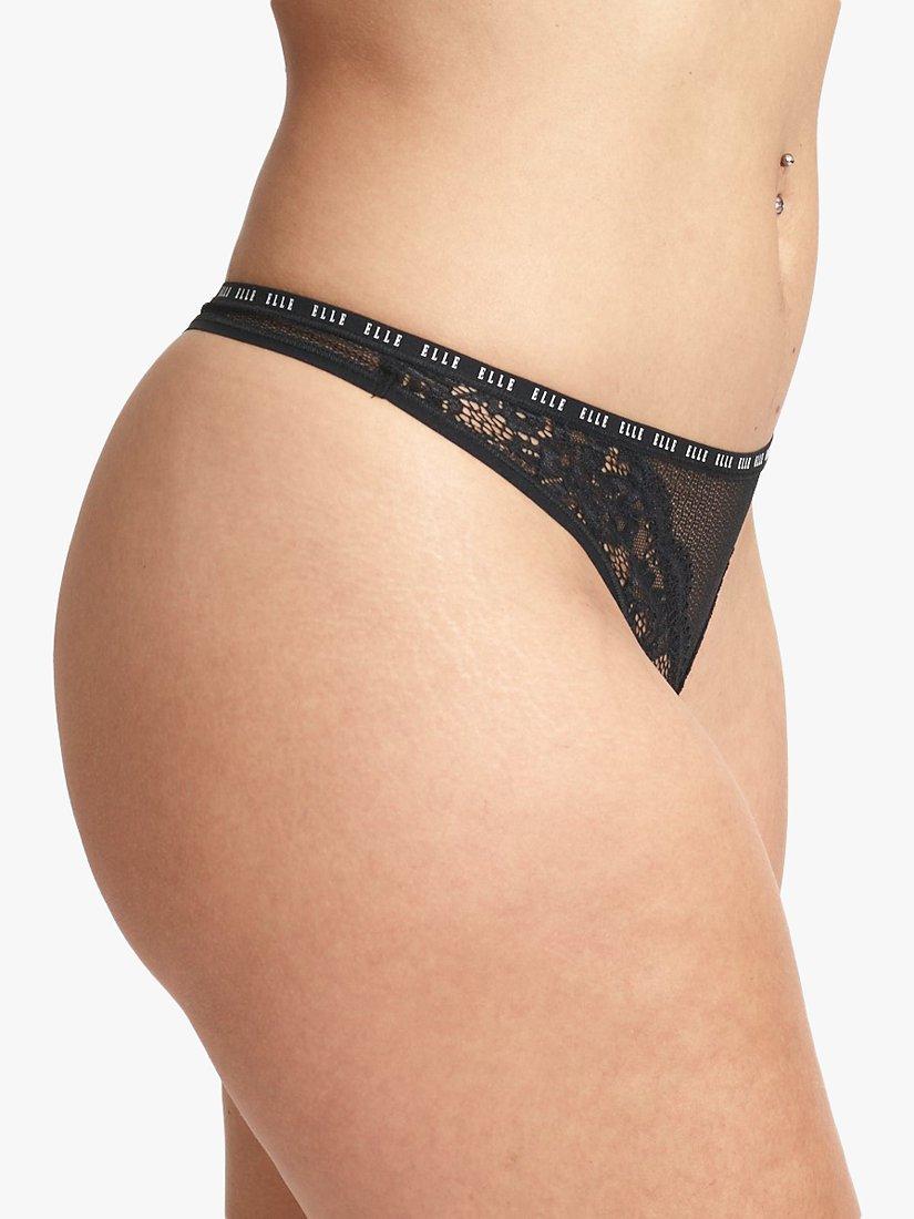 Product image 6 of 8, which shows Lace Thong BK