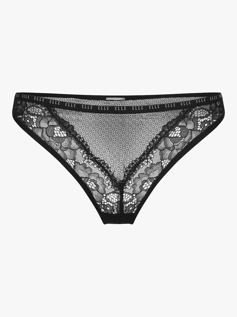 Product image 8 of 8, which shows Lace Thong BK