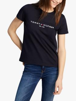 Tommy Hilfiger Heritage Organic Cotton Logo T-Shirt, Desert Sky