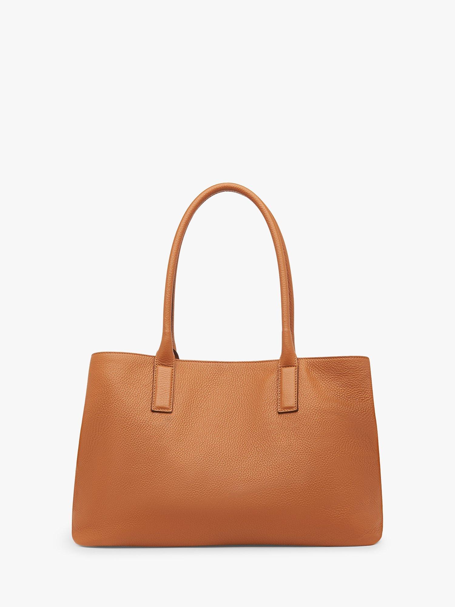 Product image 3 of 4, which shows L.K.Bennett Lilian Leather Tote Bag, Tan