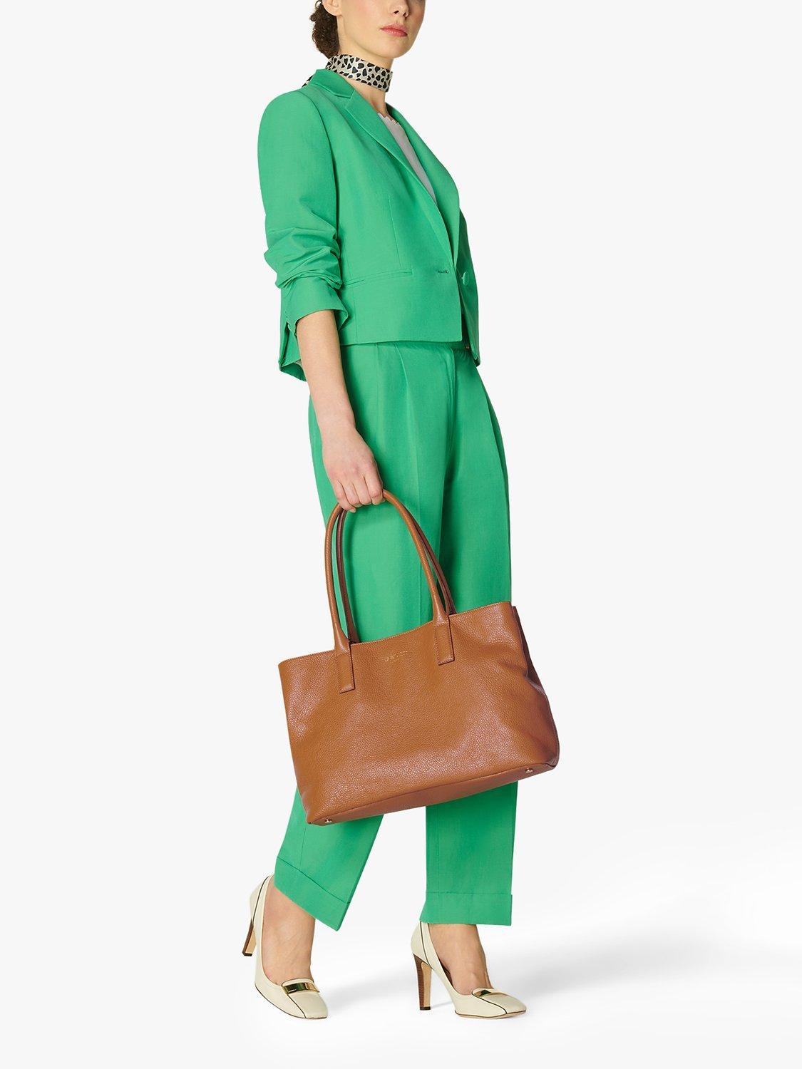 Product image 4 of 4, which shows L.K.Bennett Lilian Leather Tote Bag, Tan