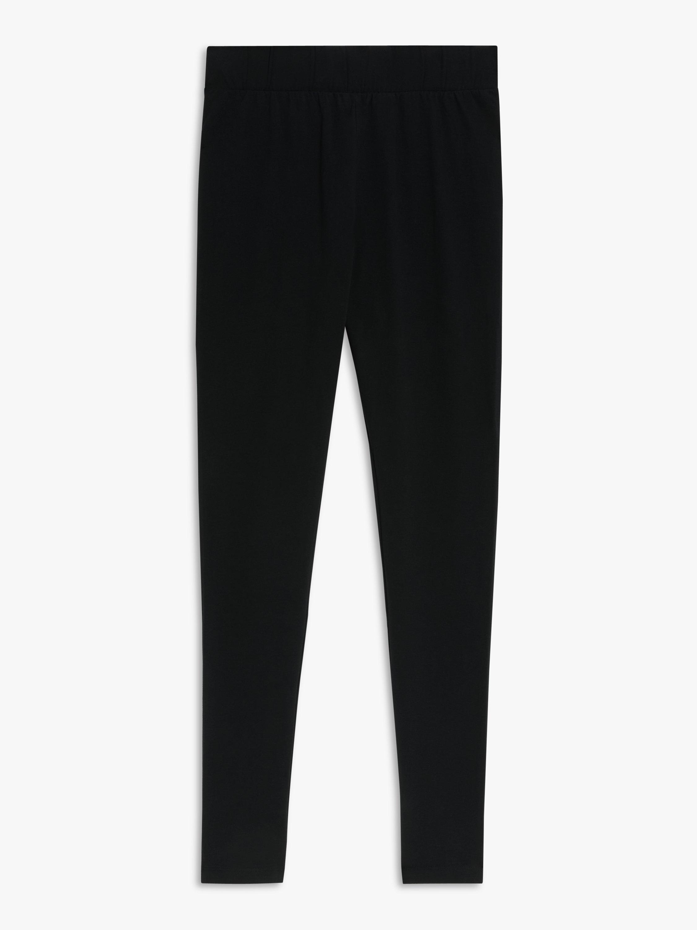 John Lewis ANYDAY Plain Leggings, Black, XS