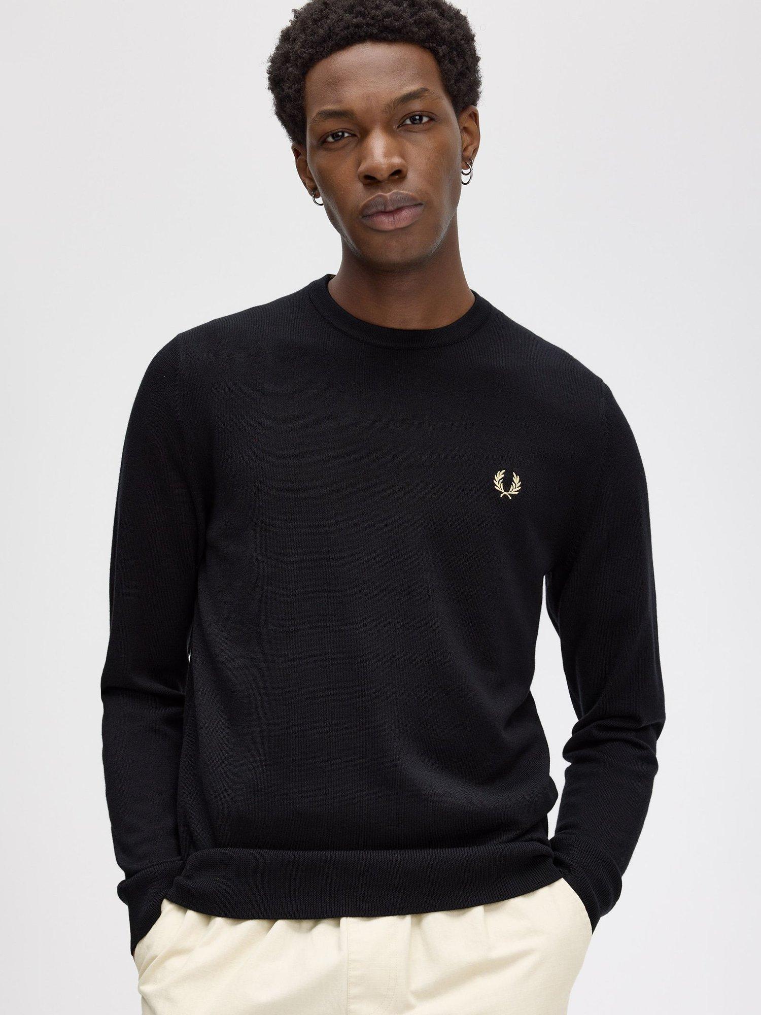 Fred perry jumper black hotsell