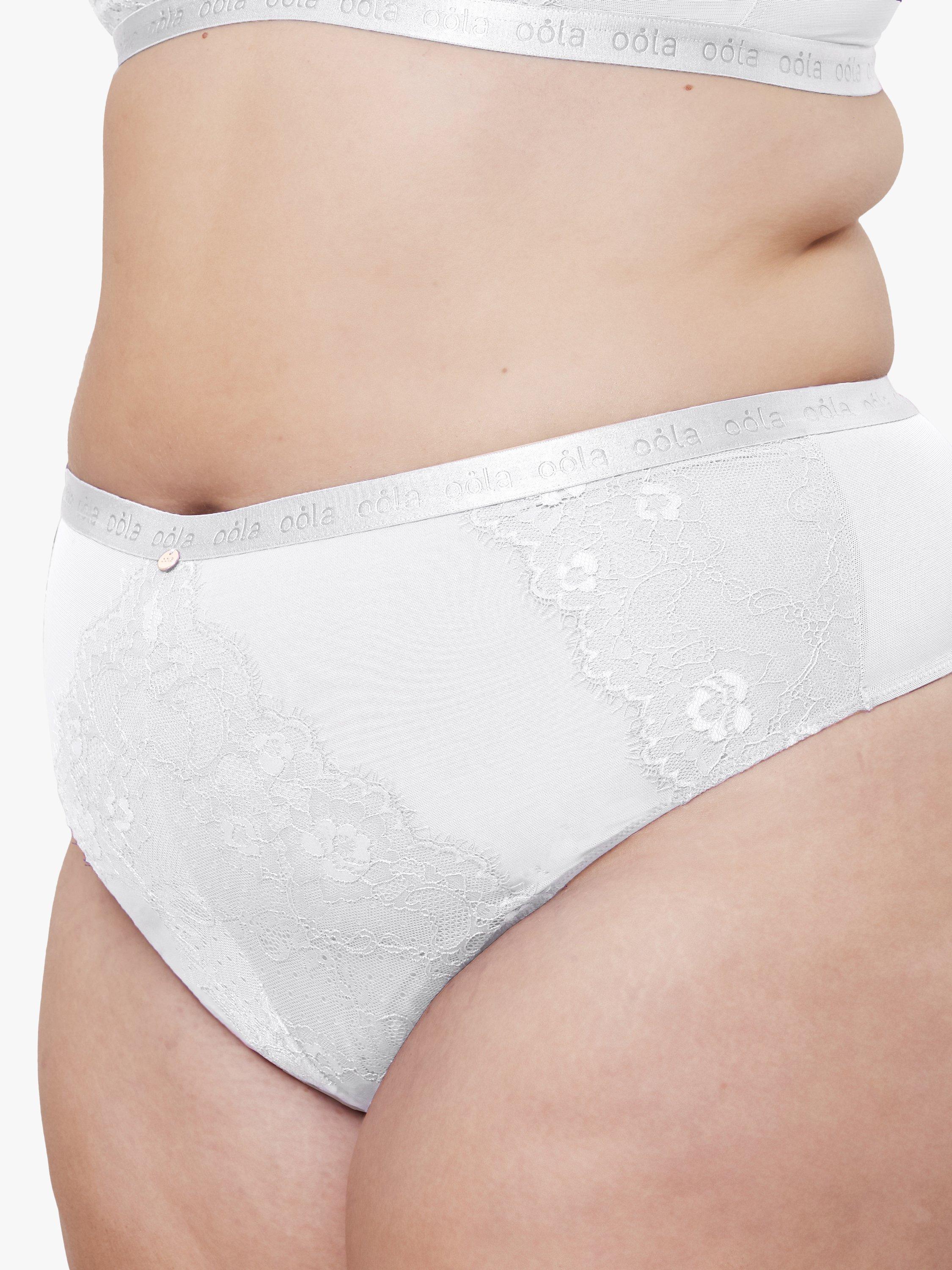 Oola Lingerie Lace and Logo Thong