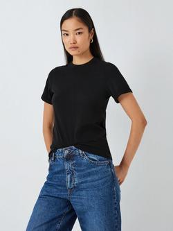 John Lewis ANYDAY Crew Neck T-Shirt, Black