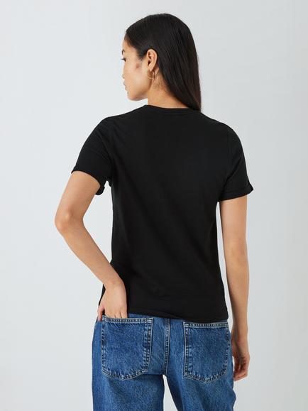 John Lewis ANYDAY Crew Neck T-Shirt - view 2, Black