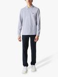 Lacoste L.13.12 Classic Regular Fit Long Sleeve Polo Shirt, Grey