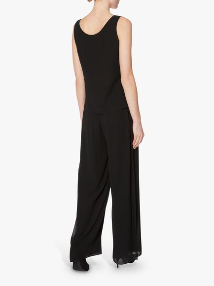 Gina Bacconi Double Layer Chiffon Cami - view 2, Black