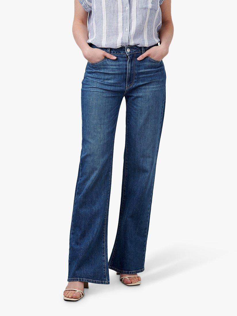 PAIGE Leenah High Rise Wide Leg Jeans, Angelle