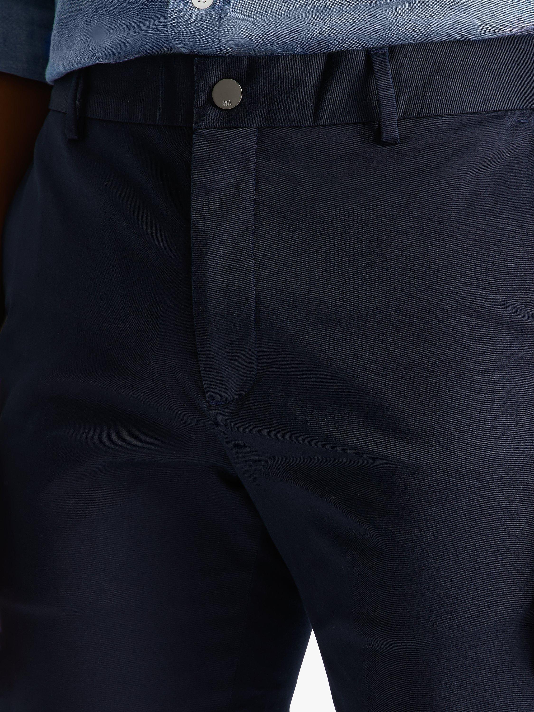 Product image 5 of 6, which shows SPOKE Sharps Cotton Blend Broad Thigh Chinos, Navy, W30/L28