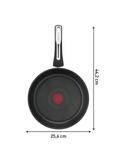Tefal Emotion Stainless Steel Non-Stick Frying Pan