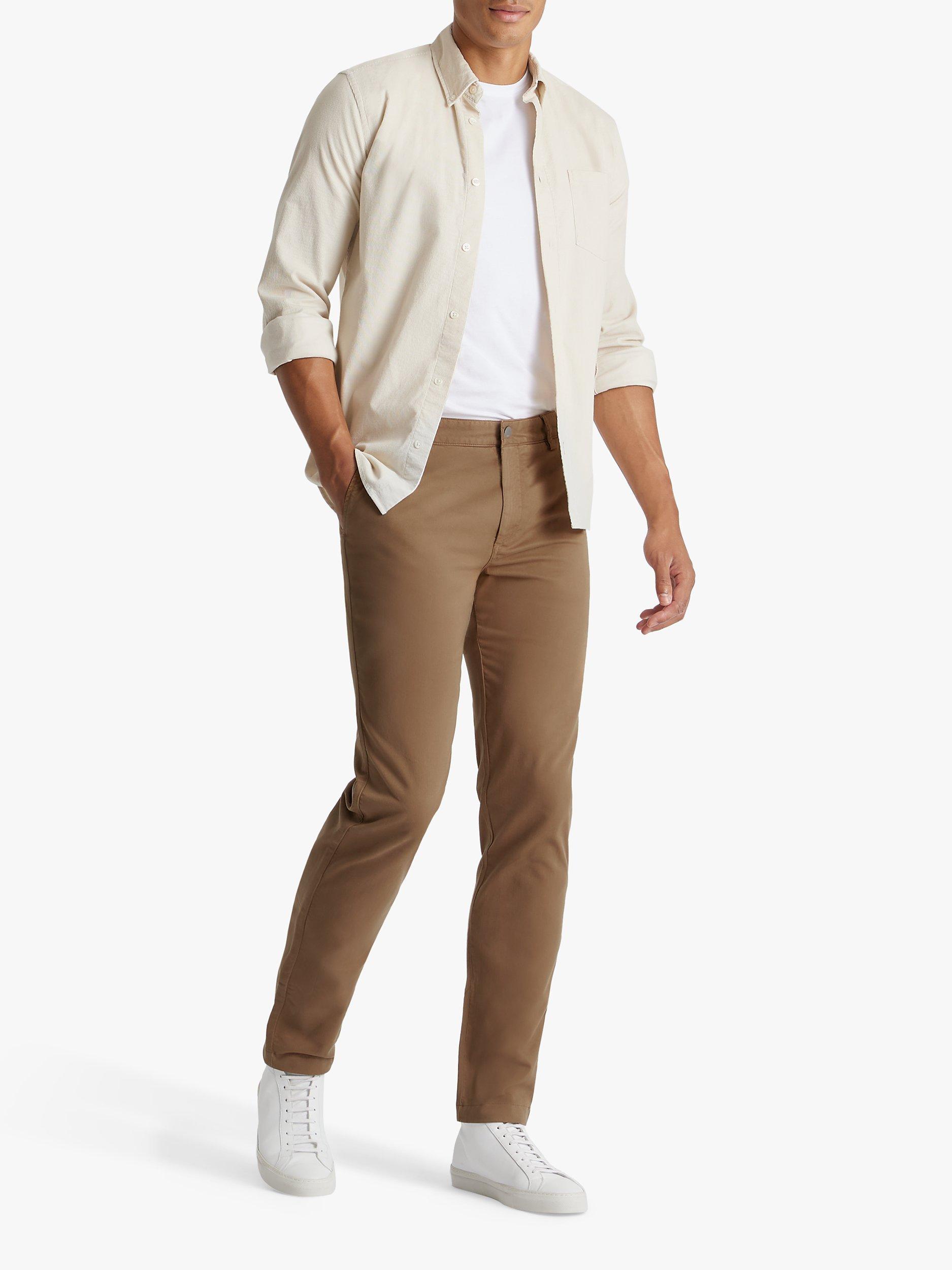Product image 3 of 6, which shows SPOKE Heroes Cotton Blend Broad Thigh Chinos, Ammonite, W30/L28