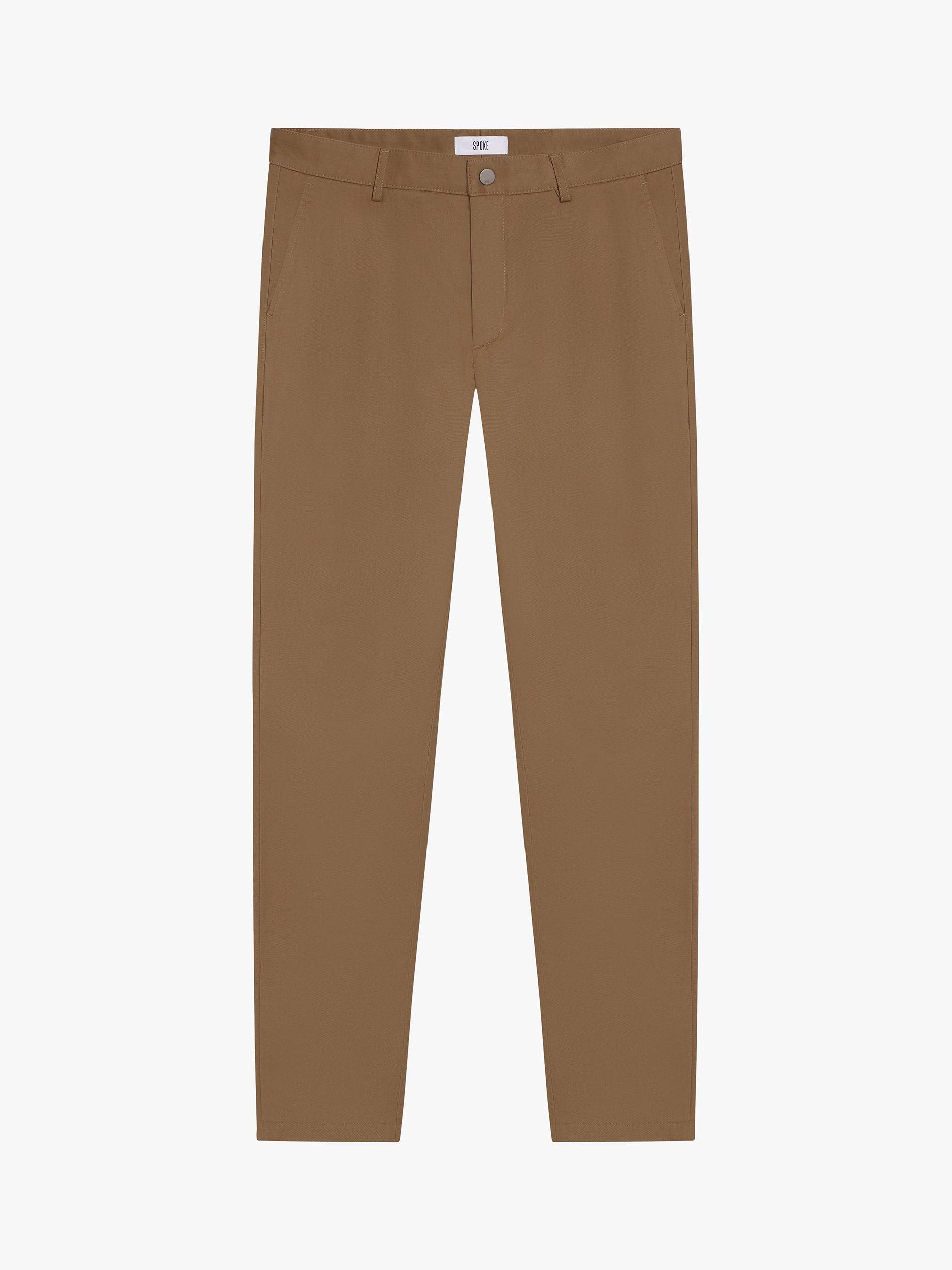 Product image 4 of 6, which shows SPOKE Heroes Cotton Blend Broad Thigh Chinos, Ammonite, W30/L28
