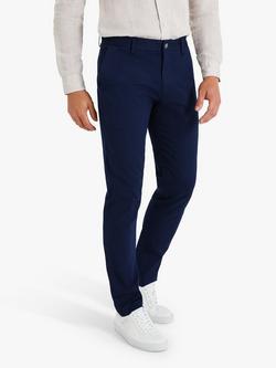 SPOKE Summer Sharps Cotton Blend Slim Fit Chinos, Navy