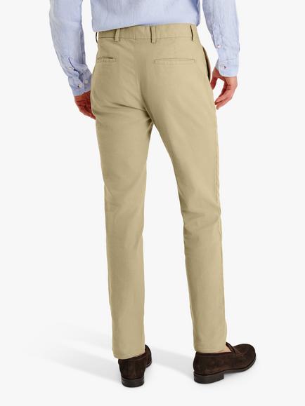 SPOKE Sharps Linen Blend Regular Thigh Slim Chinos - view 2, Khaki