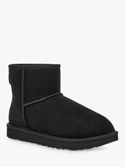 UGG Classic Mini II Short Sheepskin Boots - view 2, Black