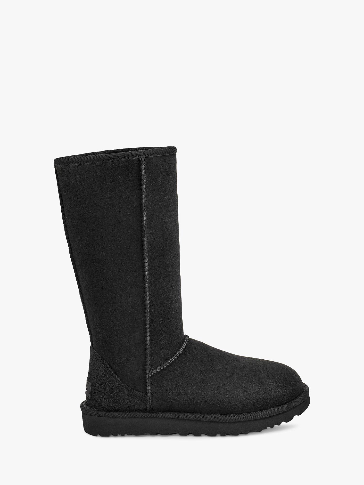UGG Classic II Tall Sheepskin Knee High Boots Black