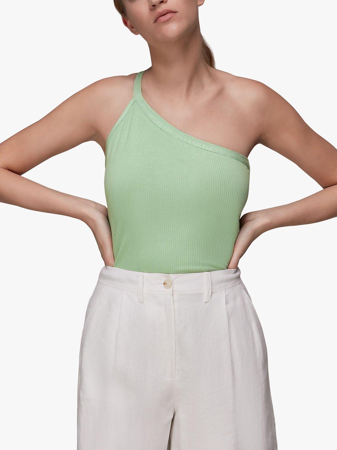 Whsitles Ribbed One Shoulder Top