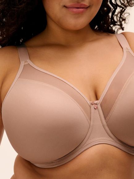 Elomi Smooth Underwired T-Shirt Bra - view 2, Sahara