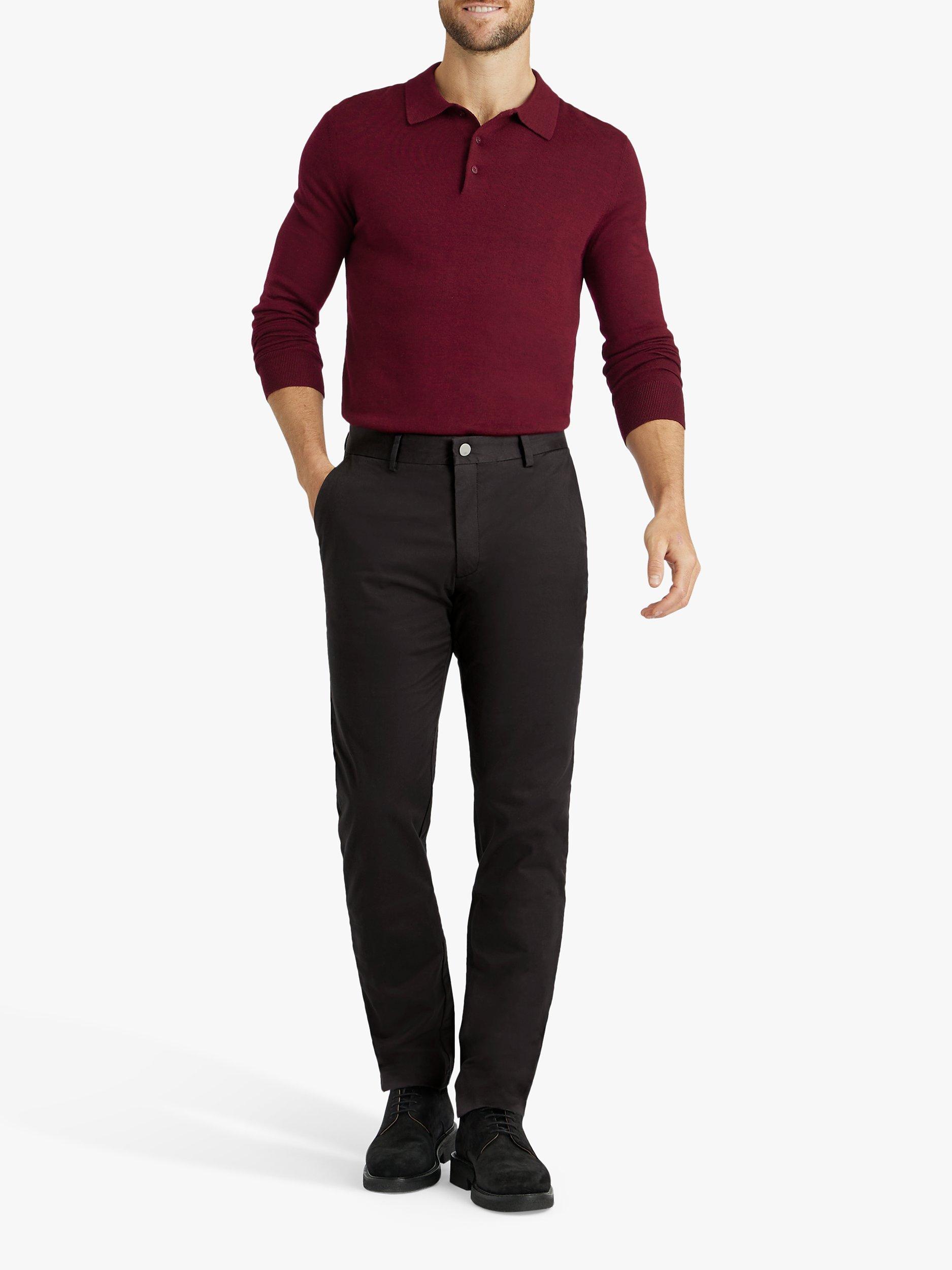 Product image 3 of 7, which shows SPOKE Sharps Cotton Blend Narrow Thigh Chinos, Charcoal, W30/L28
