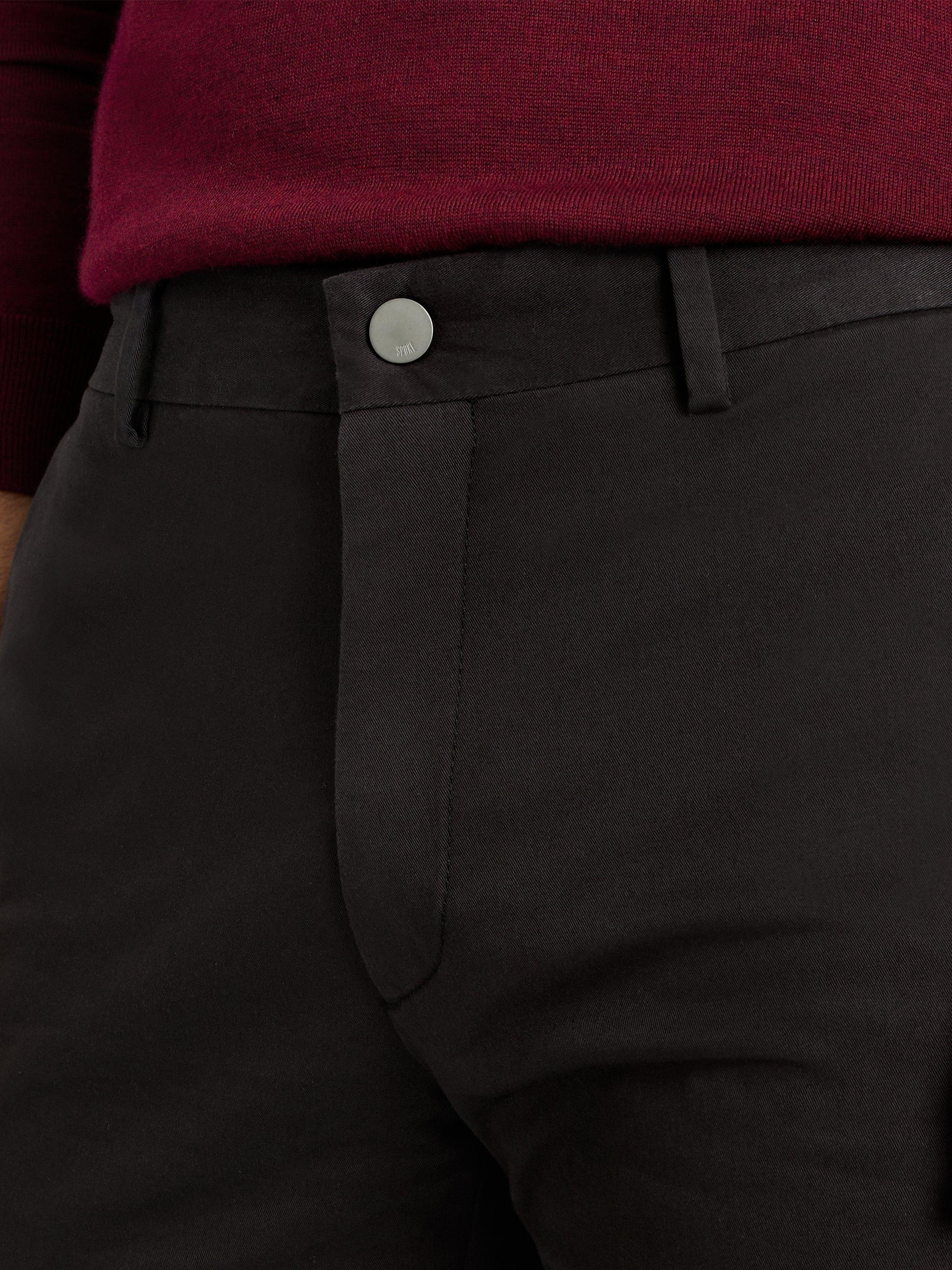 Product image 5 of 7, which shows SPOKE Sharps Cotton Blend Narrow Thigh Chinos, Charcoal, W30/L28
