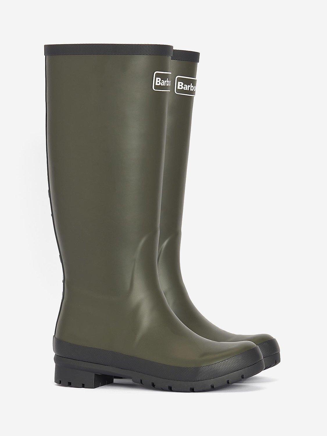 Barbour Abbey Wellington Boots Olive