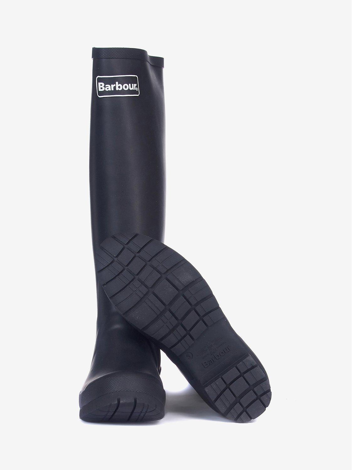 Product image 5 of 7, which shows Barbour Abbey Wellington Boots, Black, 3