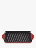 Le Creuset Cast Iron Rectangular Grill Pan, Cerise