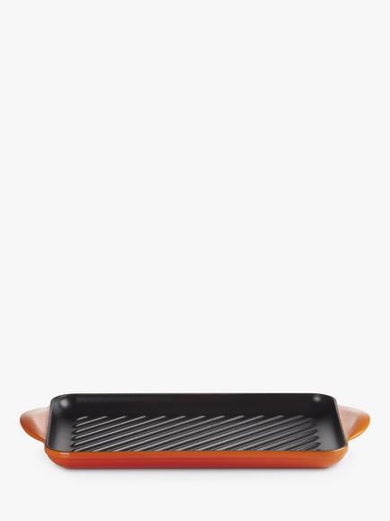 Le Creuset Cast Iron Rectangular Grill Pan - view 2, Volcanic