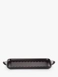 Le Creuset Cast Iron Rectangular Grill Pan, Satin Black