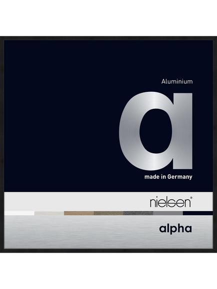 nielsen Alpha Square Aluminium Photo Frame, Matt Black, Matt Black