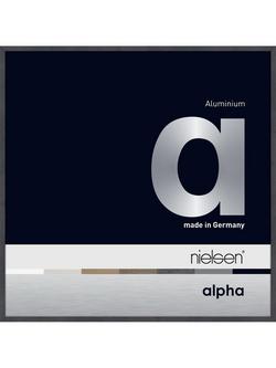 nielsen Alpha Square Oak Wood Veneer Photo Frame, Black Oak, Black Oak