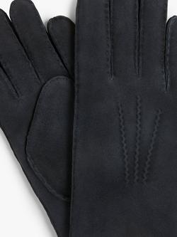 John Lewis Women's Sheepskin Gloves - view 2, Navy