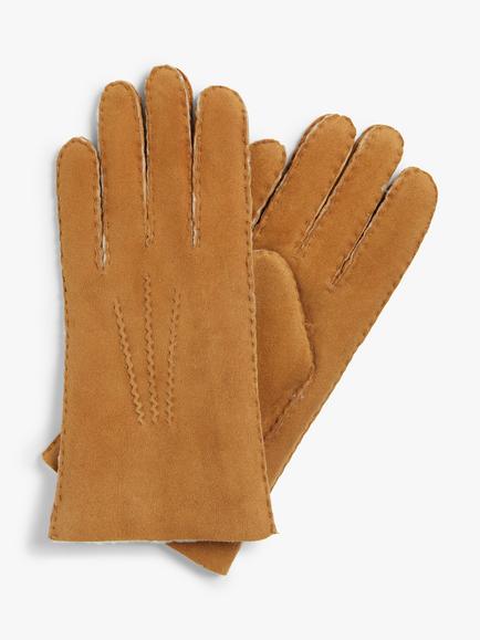 John Lewis Women's Sheepskin Gloves, Tan