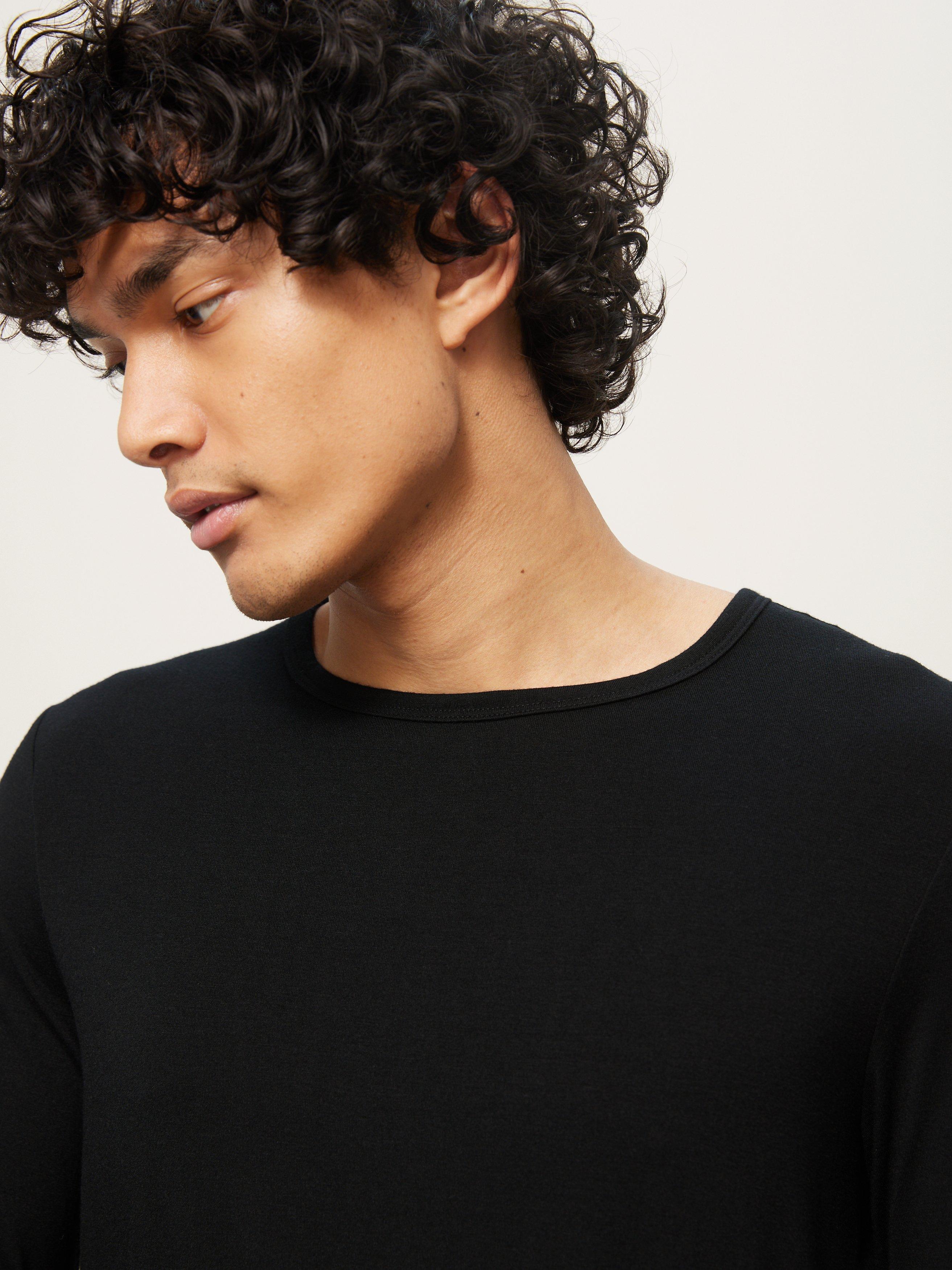 Product image 5 of 6, which shows John Lewis Thermal Long Sleeve Top, Black, L
