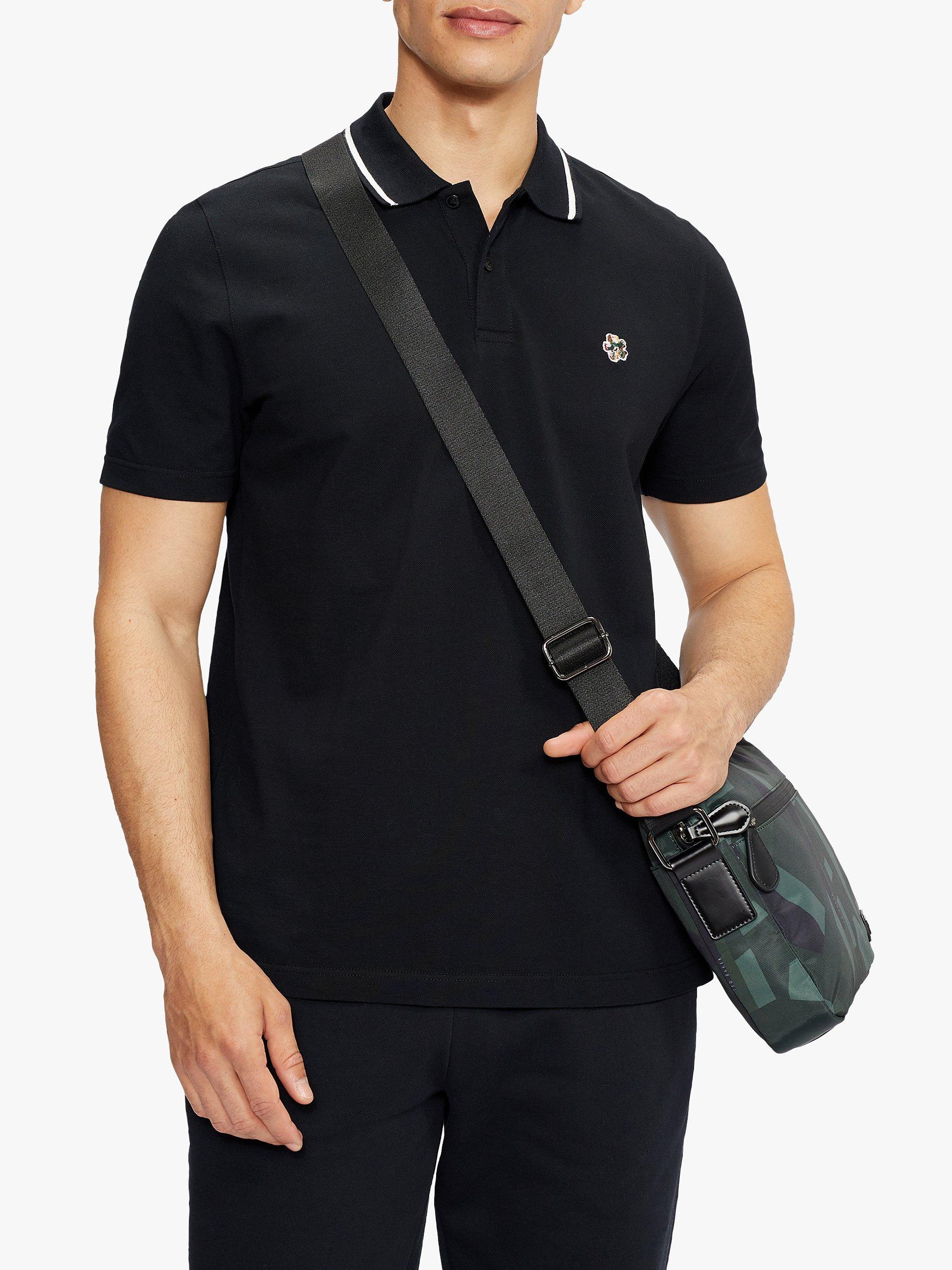 Ted Baker Camdn Short Sleeve Polo Top, Black