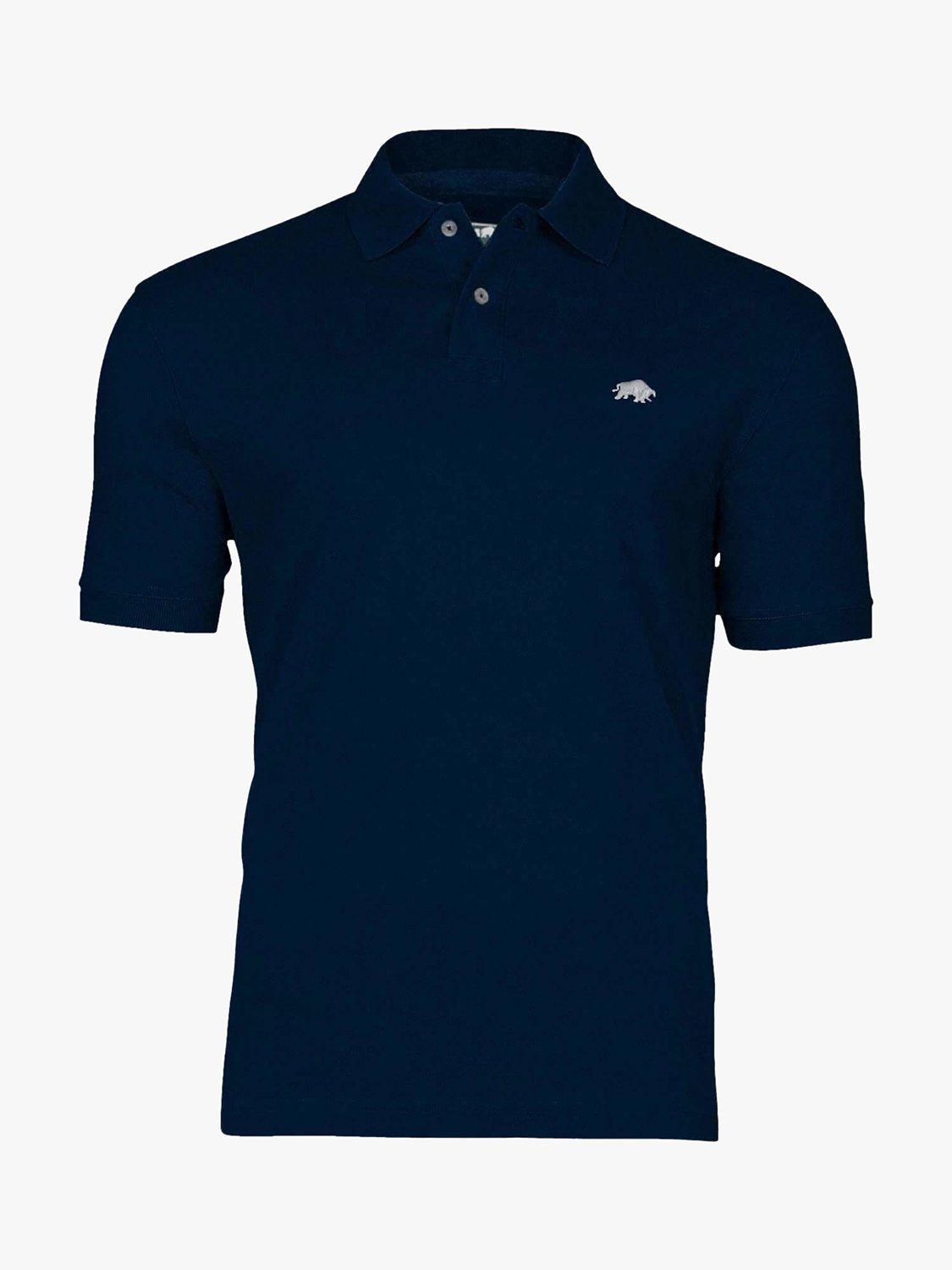 Product image 4 of 5, which shows Raging Bull Classic Organic Cotton Pique Polo Shirt, Navy, S